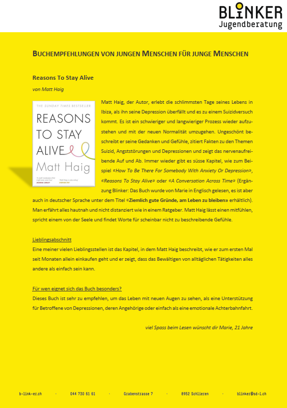 Buchempfehlungen von jungen Menschen für junge Menschen